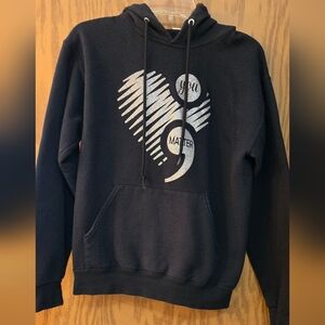 Pretty Black Graphic "You Matter" Hoodie